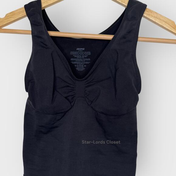 SKIMS Seamless Sculpt Bodysuit L Onyx Scoop Neck Thong Shaper Elevated Basic - Picture 3 of 12